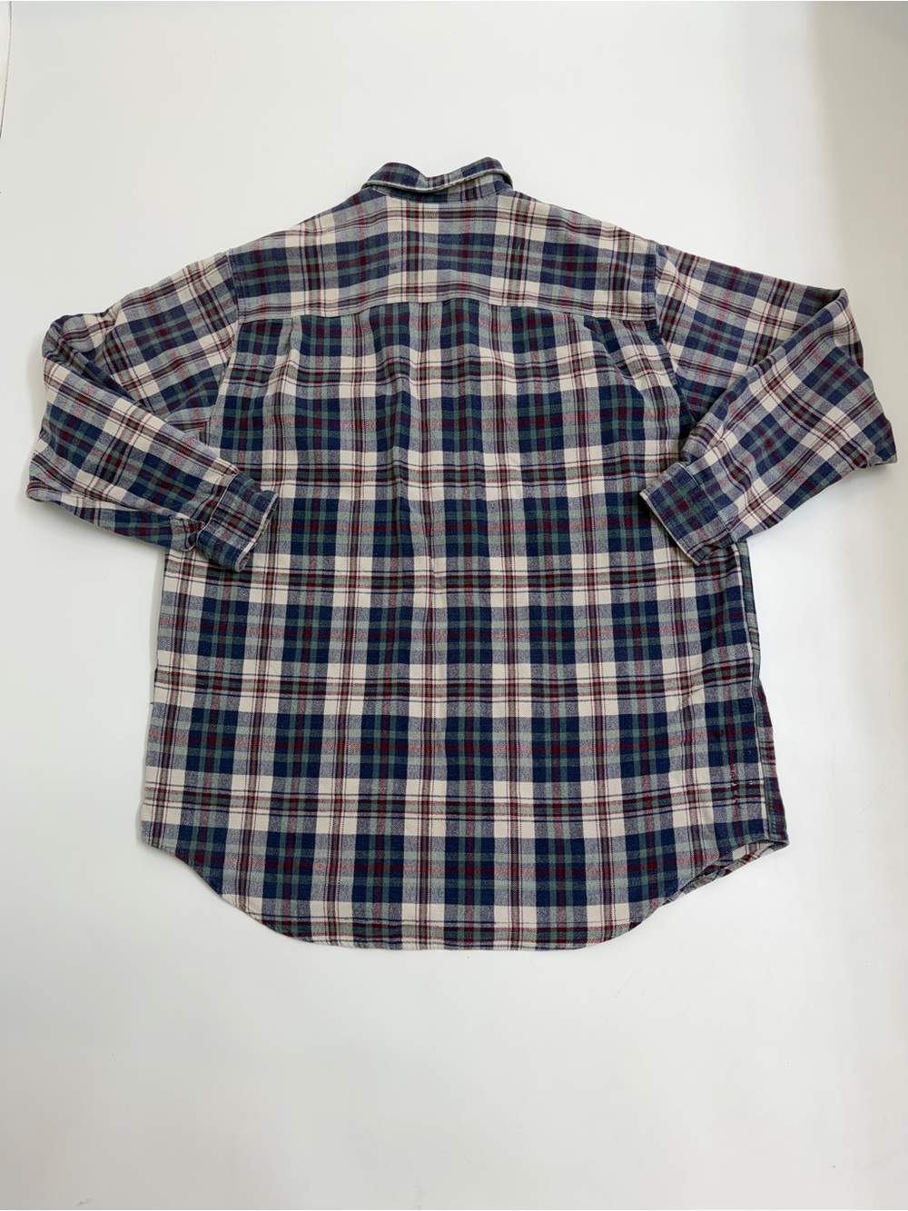 Vintage 90s Abercrombie & Fitch The Big Shirt Plaid Flannel Button Down Men’s‎ L - Picture 4 of 7